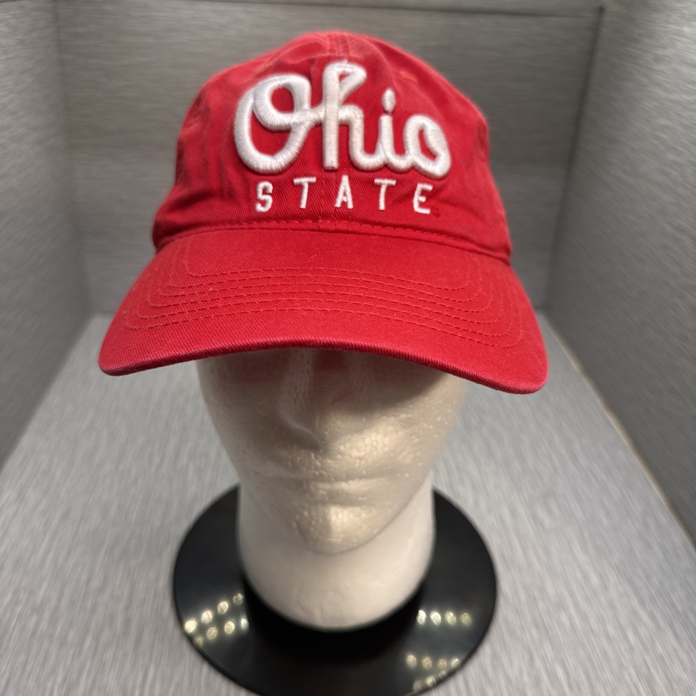 Ohio State‎ Buckeyes Red Adjustable Hat Cap Embroidered OSU College NCAA